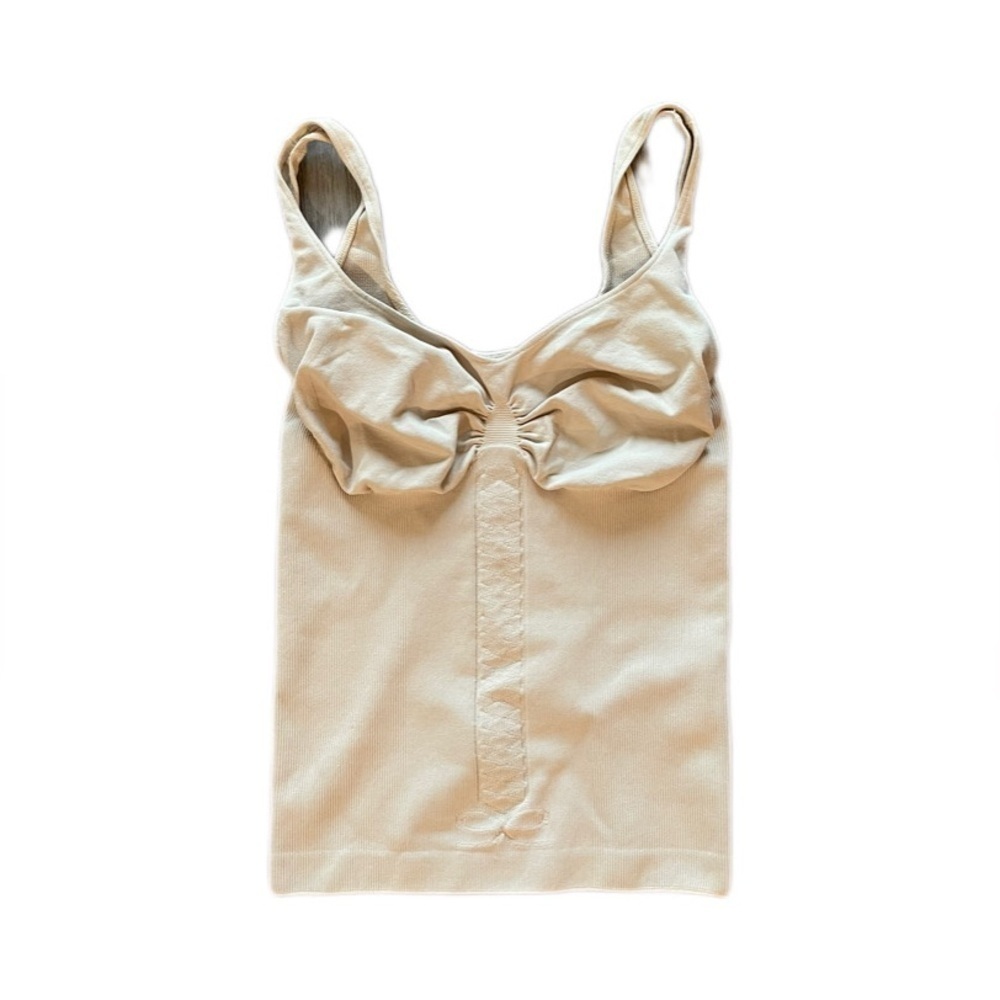 G By Guess Tummy Control Ribbed Camisole Tank Top Shapewear Beige
Women's S/M